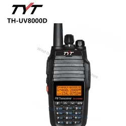 TYT TH-UV8000D 10W 3600mAh Handheld Radio 136-174MHz UHF 400-520MHz Handheld Ham Radio FM Transceiver Bidirectional Radio