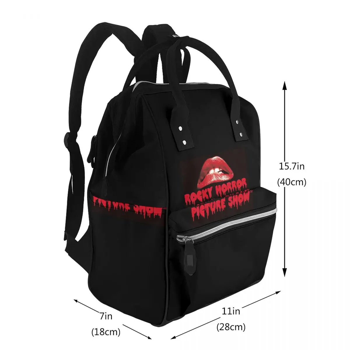 The Rocky Horror Picture Show Lips Logo Student Backpack School Bag Hiking Travel Daypack for Men Women Bookbag Shoulder Bags
