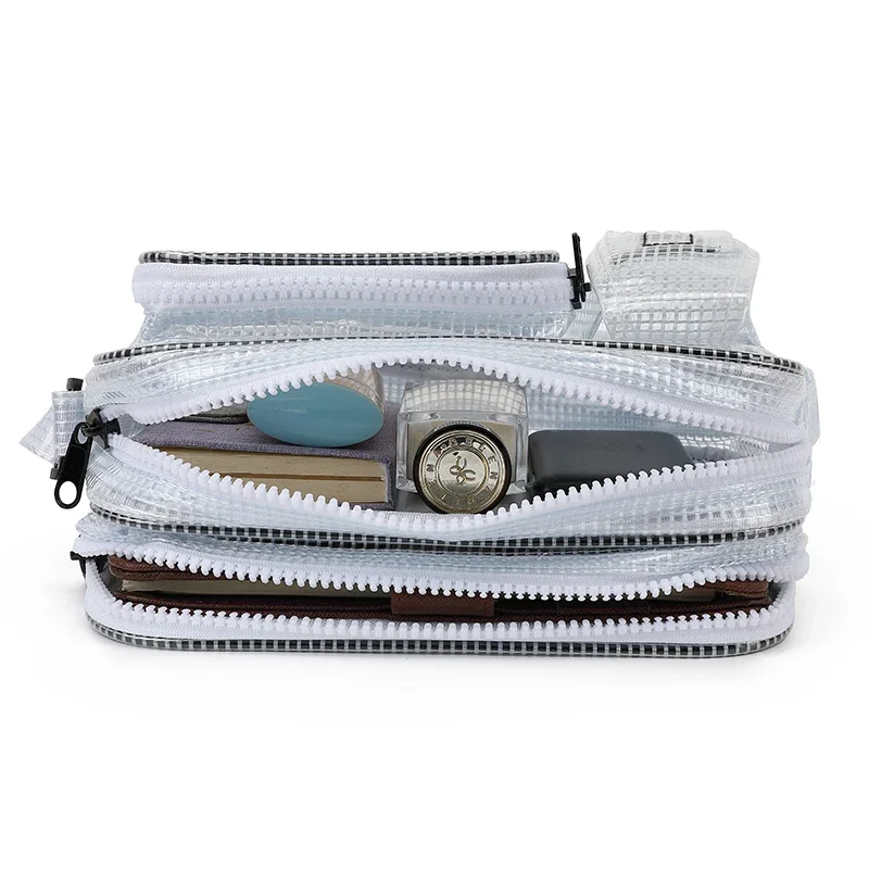 DurableDurableKorean Sle Dust-Free Anti-Static Waterproof PVC Double Main Bag Anti-Static Tool Crossbody Bag For Clean Room 26*9