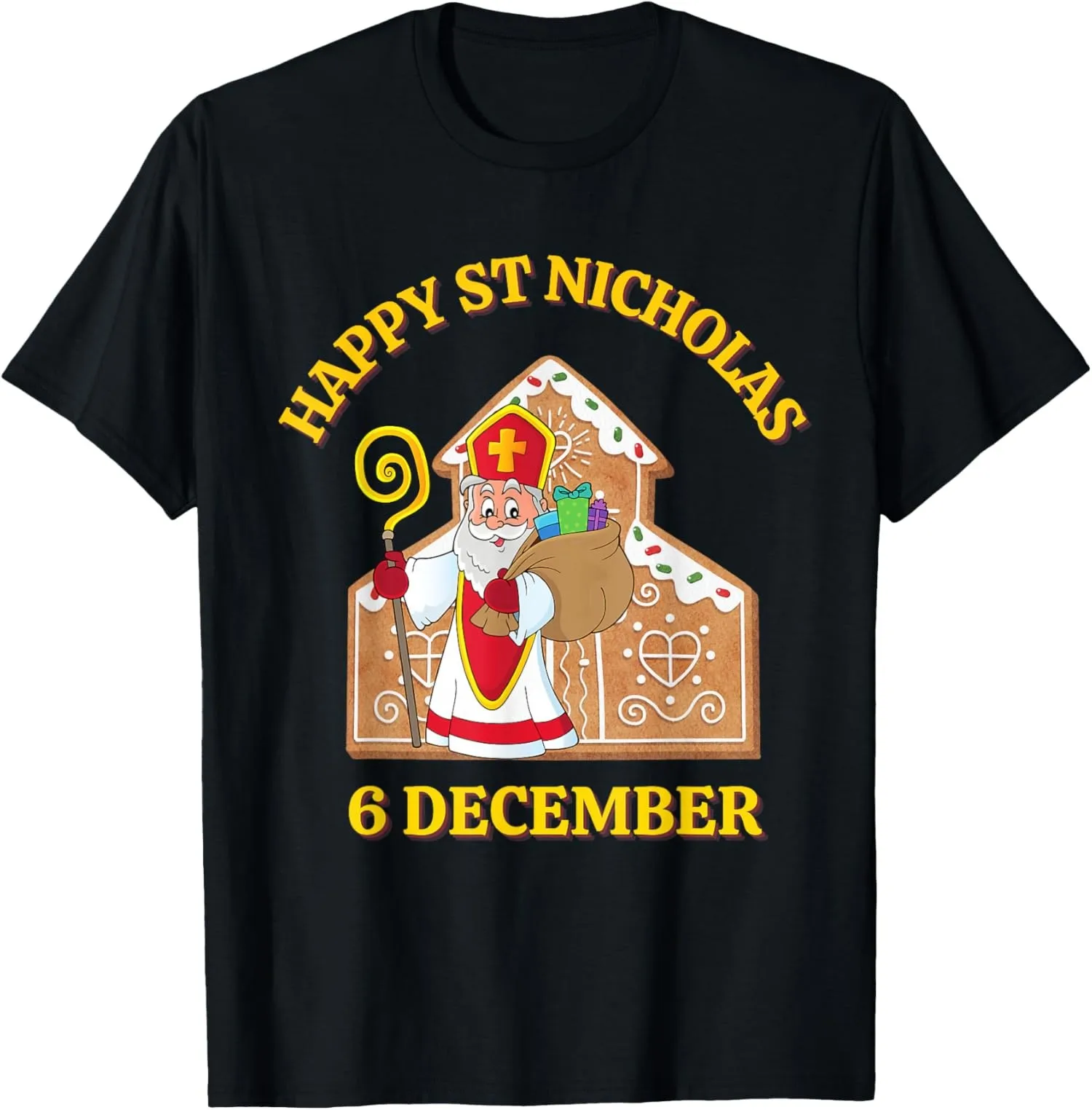 

BEST Happy St Nicholas 6 December Christmas T Shirt S 3XL