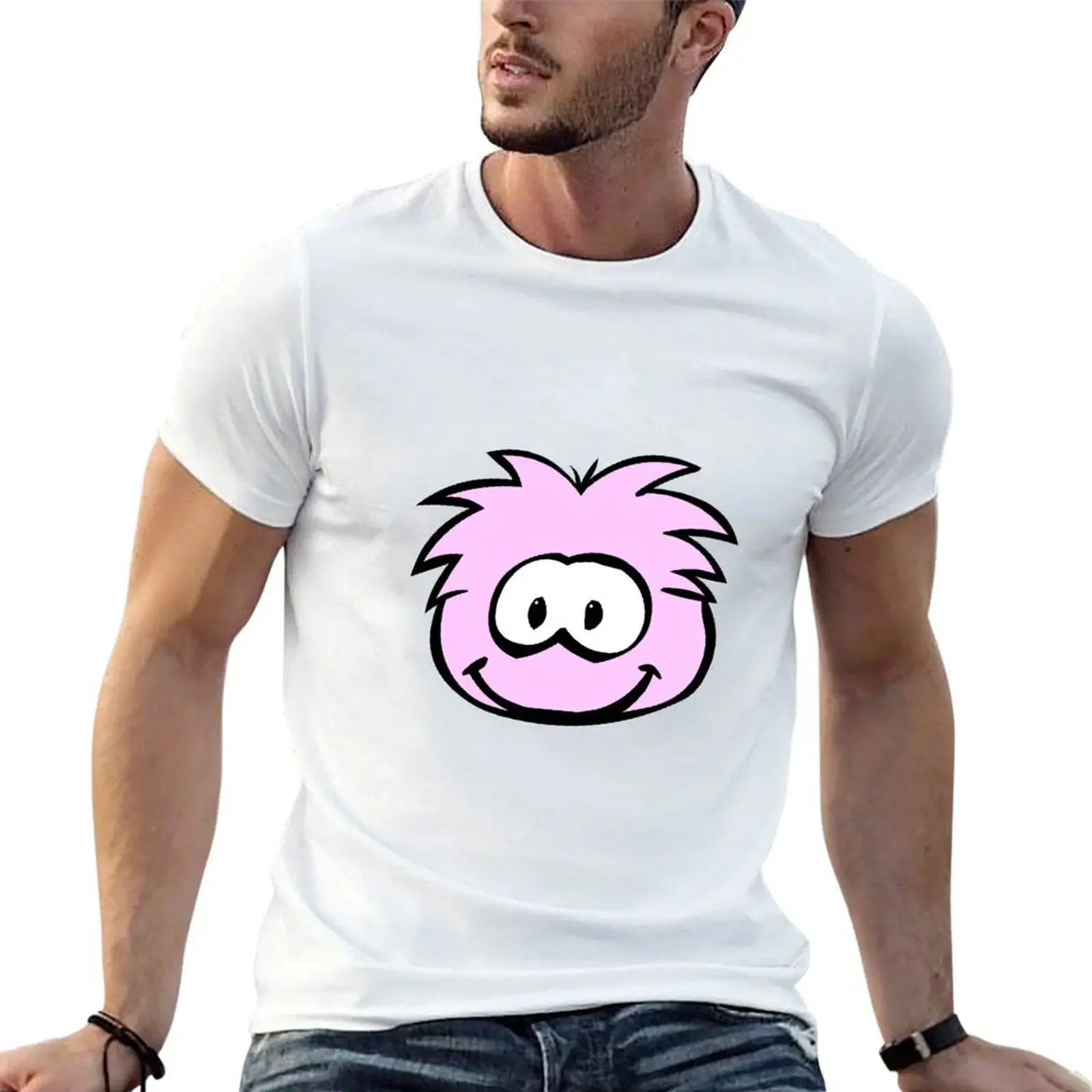 pink puffle T-Shirt summer top shirts graphic tee shirts graphic tee men