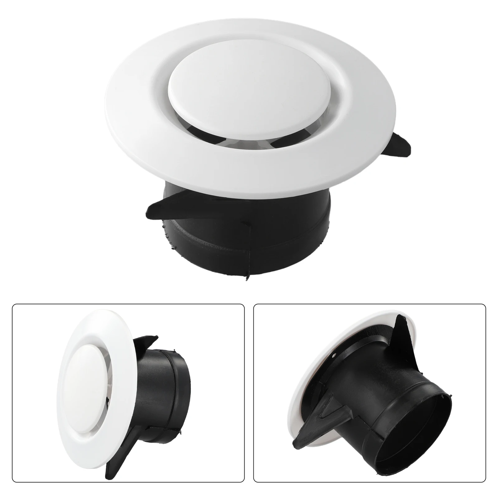 1PC 75/100/125/200mm ABS Ceiling Air Vent Grille Cover Ventilation Exhaust Grille Cover Waterproof Outlet Heating Cooling Vents