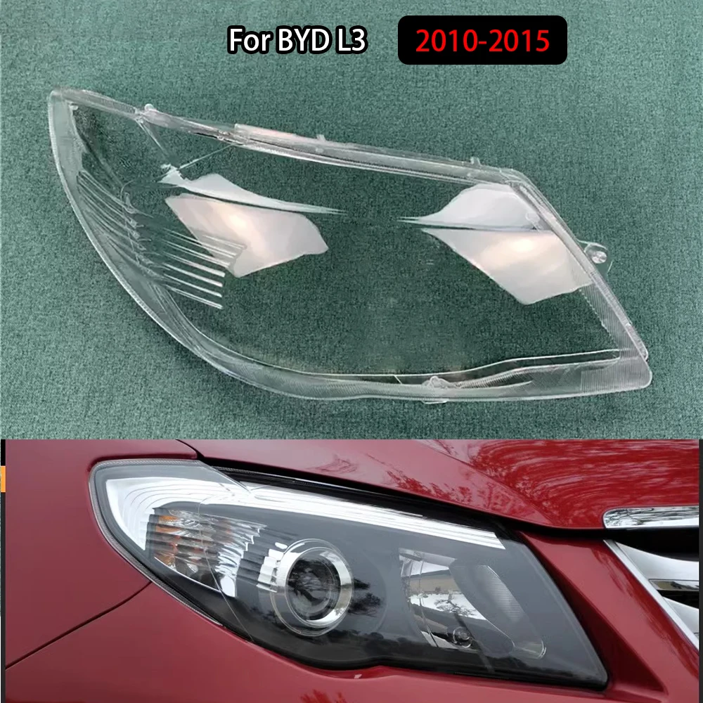 

For BYD L3 2010-2015 Headlamp Cover Shade Transparent Lampshade Headlight Shell Plexiglass Replace Original Lens