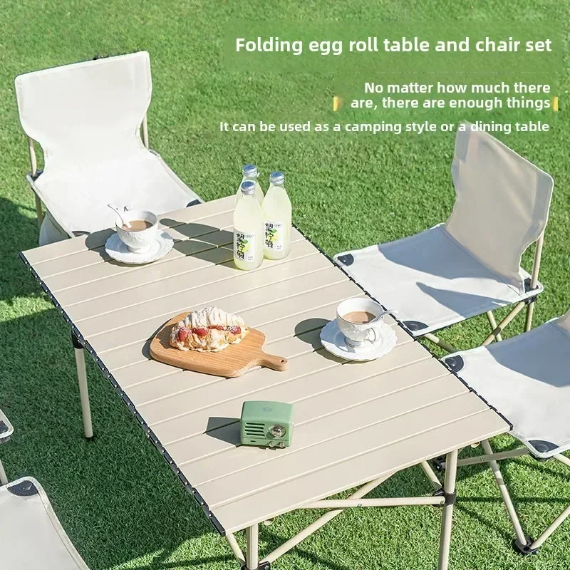 

Folding Tables and Chairs Portable Outdoor Furniture Folding Table Folding Table Lightweight Camping Stall Set Foldable Table