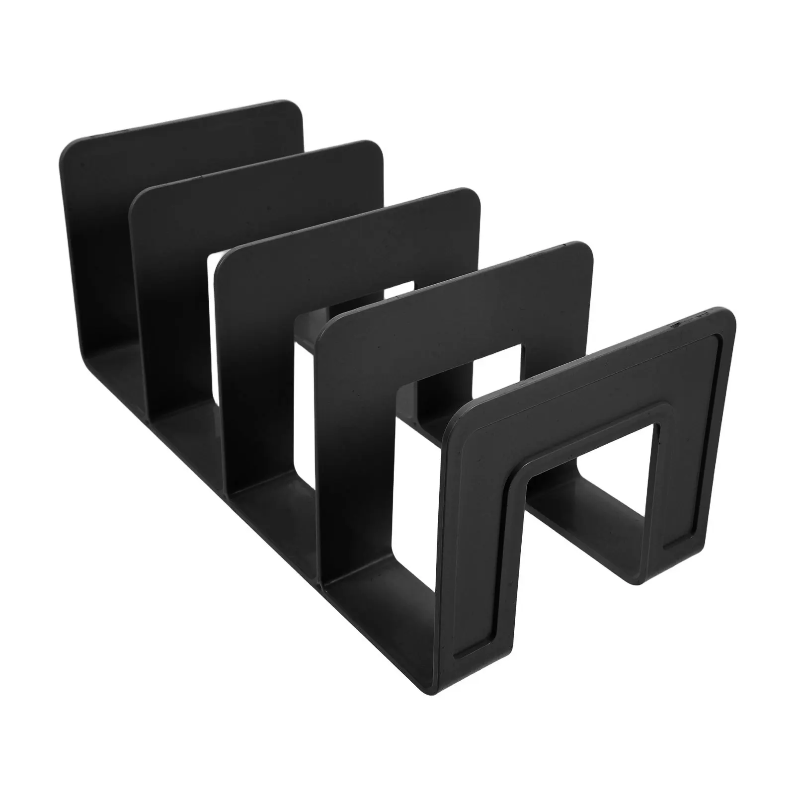 Book Organizer Large Capacity Multi Compartment Design No Assembly Required For Home Study Library Storage Magazine File Rack