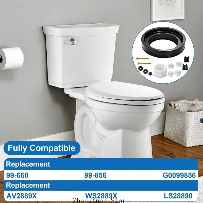99-660 Badezimmer-Toilettentank-Reparatursatz 3 Zoll Dichtungs- und Schraubensatz mit Montageteilen, Unterlegscheiben und – Detail 10