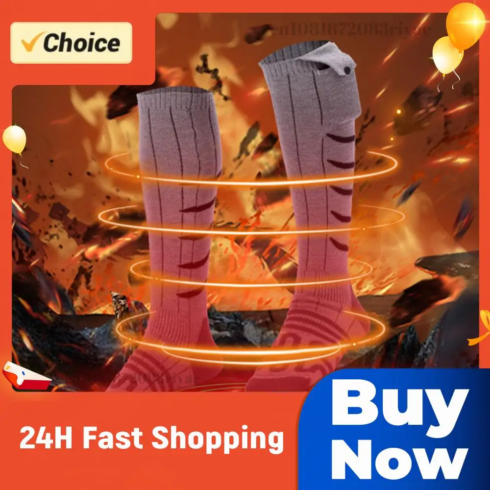 

Electric Heated Socks Cold-Proof Winter Warm Thermal Socks Fast Heating Warm Winter Socks Washable for Cycling Camping Skating