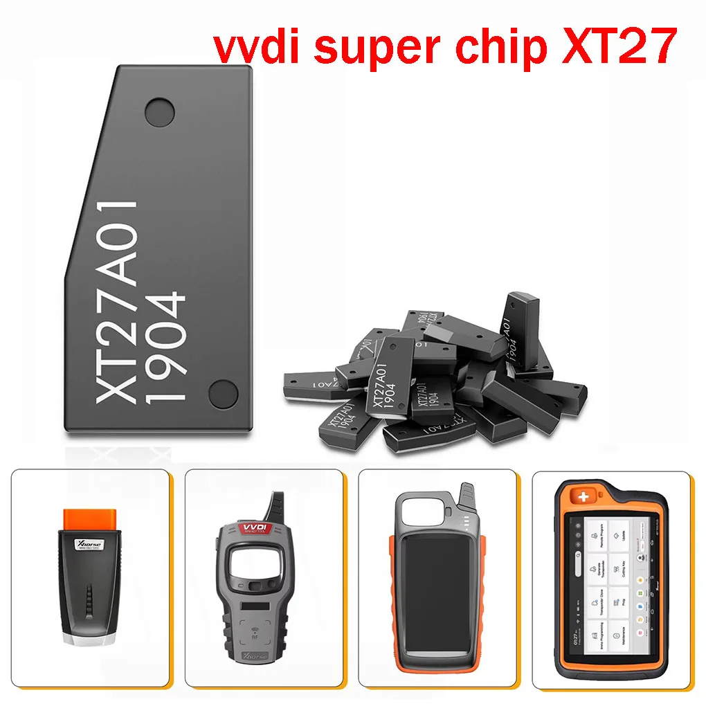 Xhorse VVDI Super Chip XT27A01 XT27A66 Транспондер для VVDI2/VVDI Key Tool для ID46/40/43/4D/8C/8A/T3/47 Универсальный чип для ключей