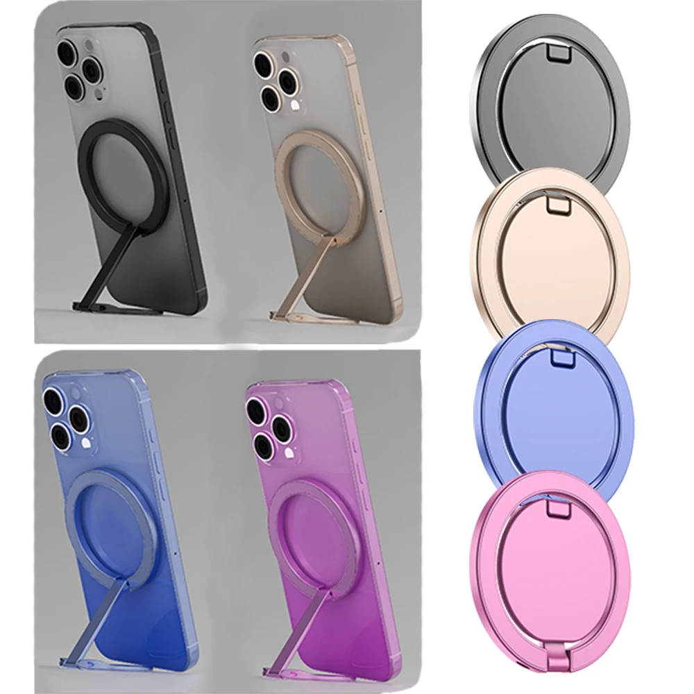 

For Magnetic Finger Clasp 3 Sections Simplicity 1Pcs Ultra Light And Ultra Thin Strong Suction Rotating 360° Wall Stickers Every