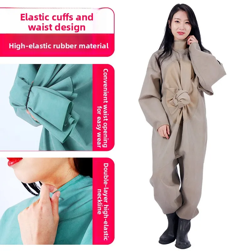 thickened-full-body-fishing-overalls-waterproof-rain-pants-digging-lotus-men's-suit-bee-proof-outdoor-camping-travel-gear