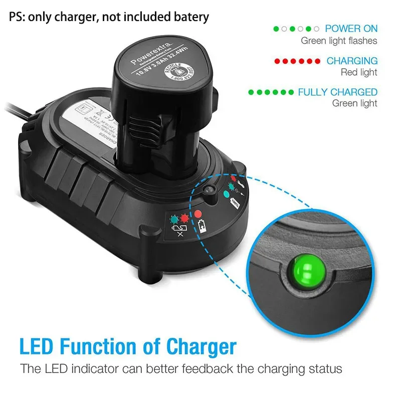 New DC10WA DC10WB Replacement Li-ion Battery Charger for MAKITA BL1013 BL1014 10.8V 12V Electric Drill Screwdriver Power Tool