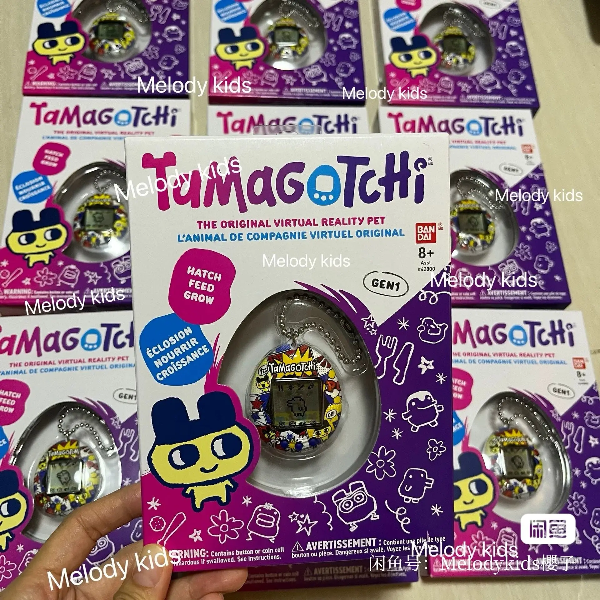 Bandai Tamagotchi original Yuanzu machine First generation machine game console Electronic Pets kids graduation gifts