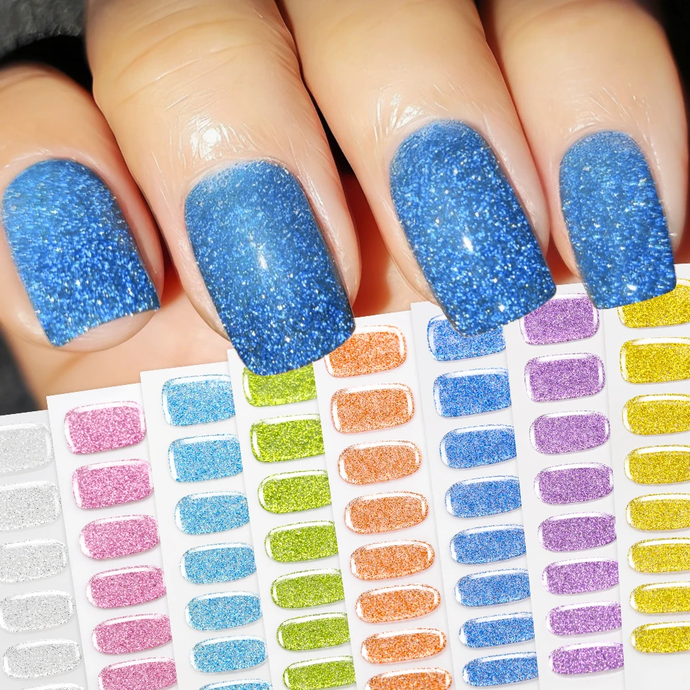 16Tips Colorful Glitter Semi C - огляд і ціна Full Cover Adhesive