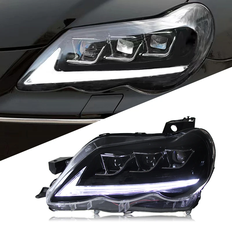 New Design Head Lamp With three Projector DRL H/L Beam For Toyota Reiz Mark X 2005-2009 Headlight Car Lamp