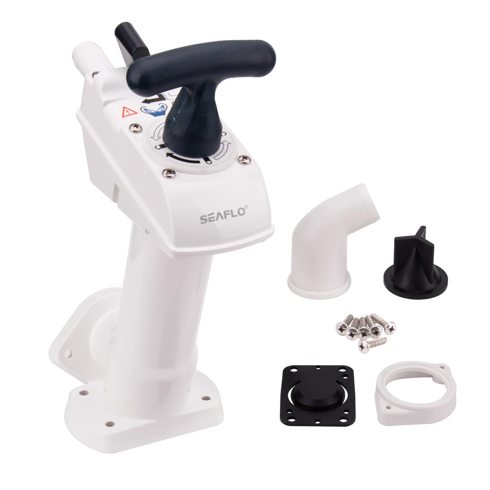 Manuelles Marine-Toilettenpumpenset mit Drehverschluss, Sicherheitspumpenbaugruppe für Boots- und Yat-Toiletten