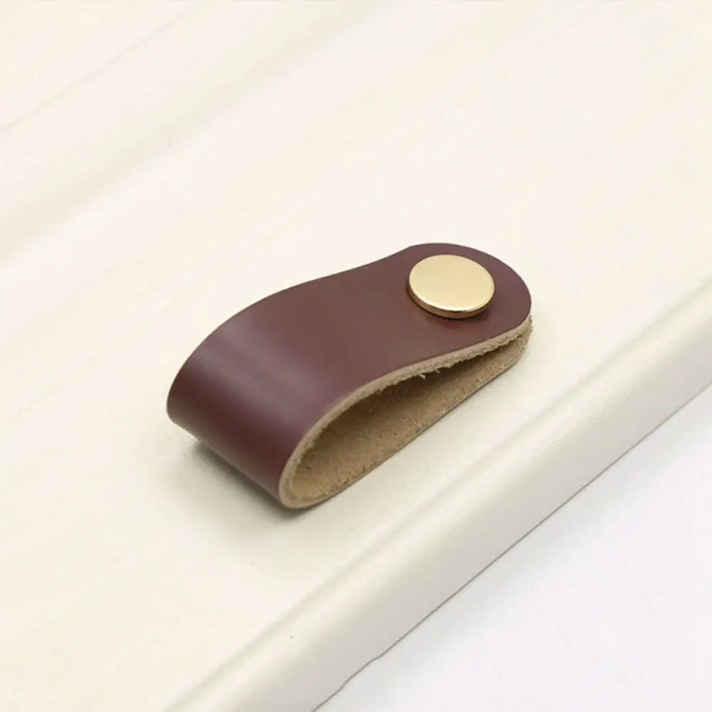 

Children's Furniture Environmentally Soft Kitchen Wardrobe Cabinet Leather Handle Drawer Handle Door Pulls Furniture Knobs