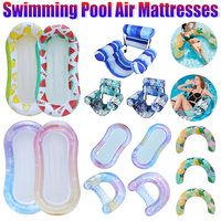 Inflatable Water Hammock Inflatable Pool Chairs Blow Up Swim Pool Air Mattresses Lounger Chair Floating Recliner Pool Accessory