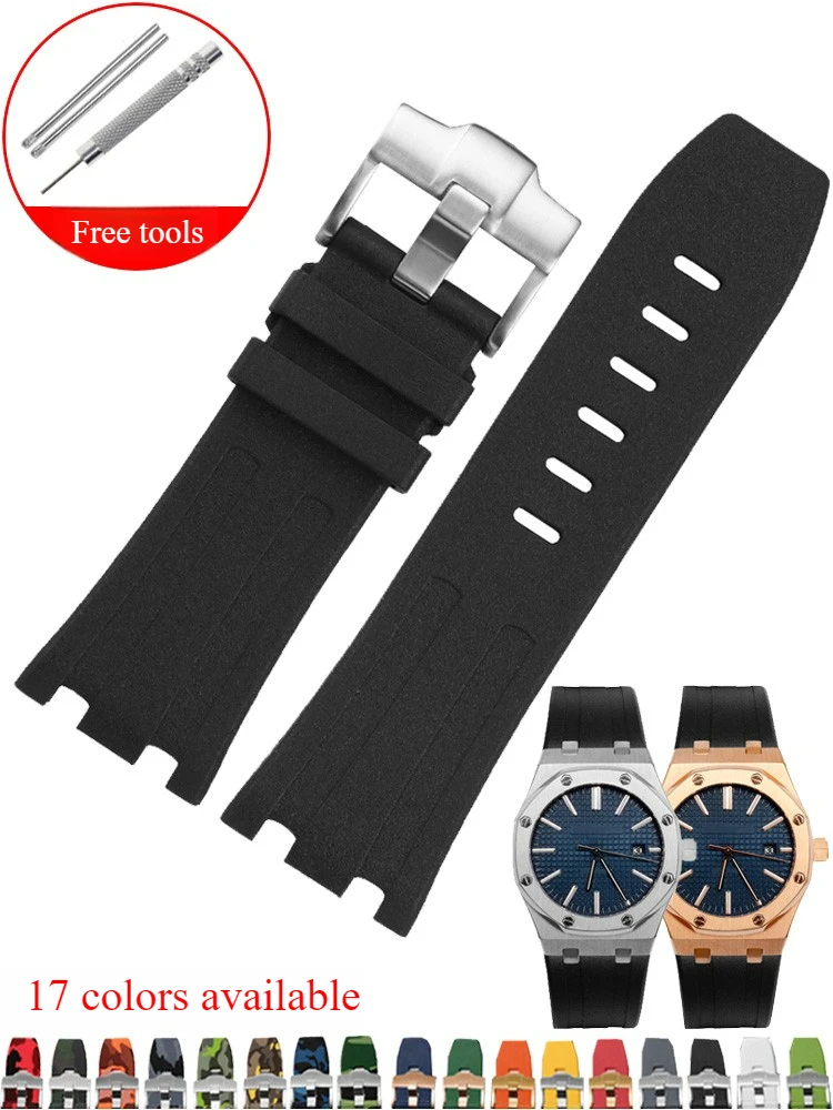 

Suitable for AP Audemars Piguet 15703 Royal Oak Offshore Series Waterproof Silicone Watch Strap for Men 28mm
