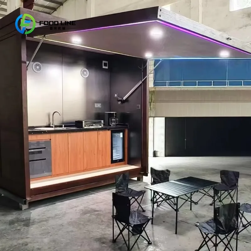 

Customized Waterproof Stainless Steel Outdoor Kitchen BBQ Grill with Shed New Arrivals for Backyard Family Gathering Catering