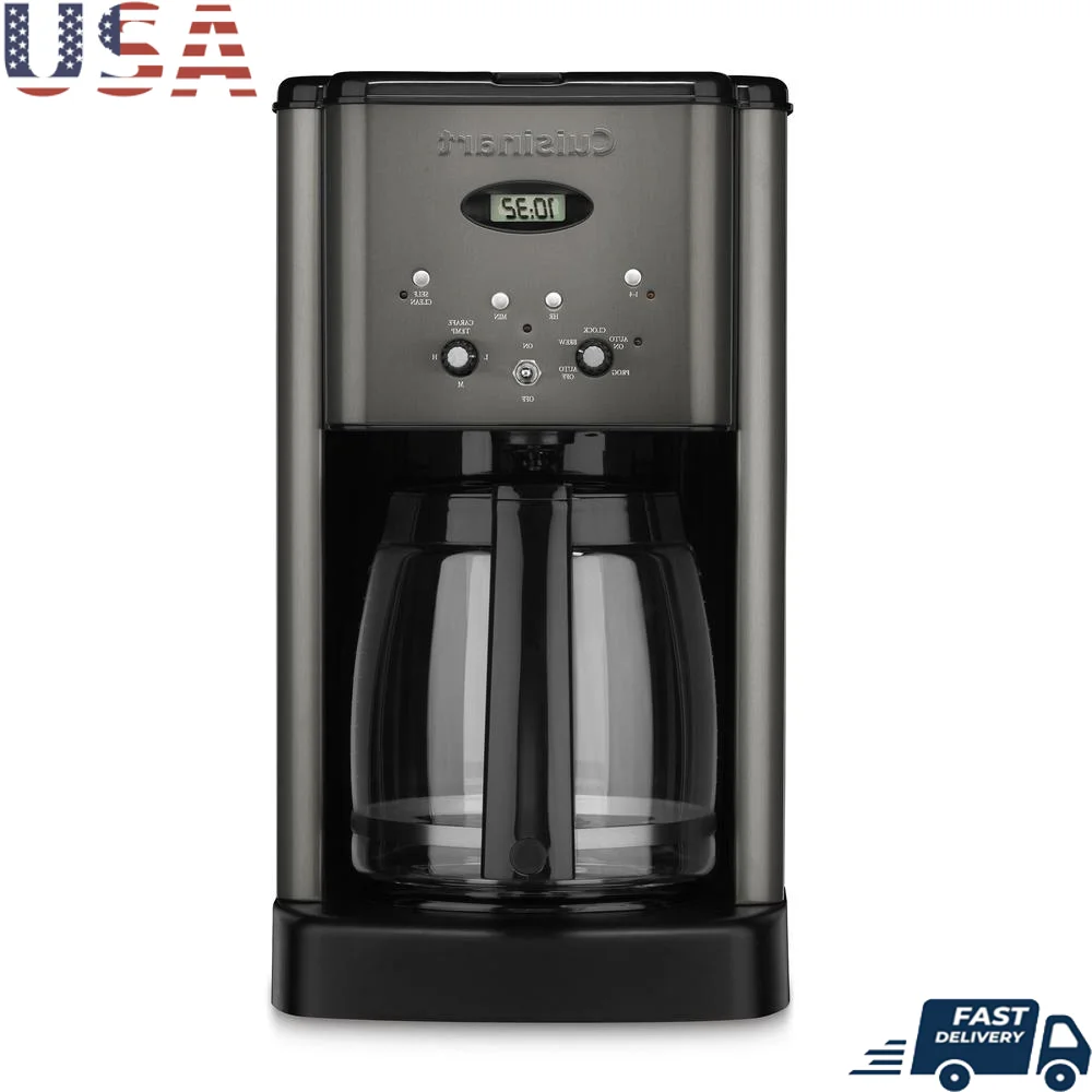 

Programmable 12 Cup Coffeemaker Brew Central Dripless Carafe Brew Pause Temperature Control Decalcification Alert Kitchen