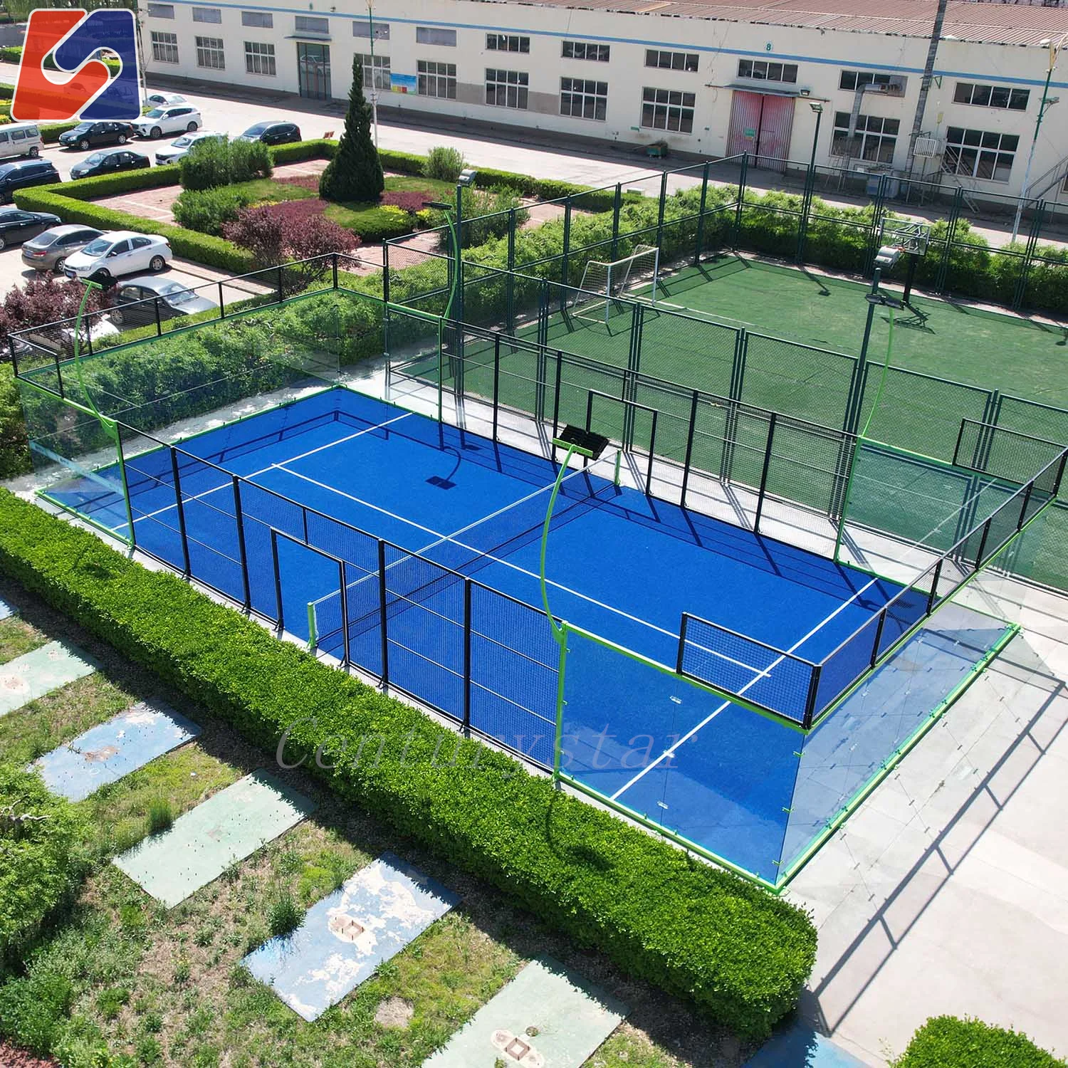 Producent Hurtownik Kryty Zewnętrzny Padel Court Szklany Padel Court, Paddle Panoramiczny Court Padel Tennis Court Na Sprzedaż