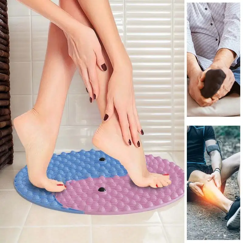 

37cm Finger Pressure Board Foot Massage Pad Foot Step Through The Meridian Jogging Massage Pad Fitness Pedal Yoga Mat