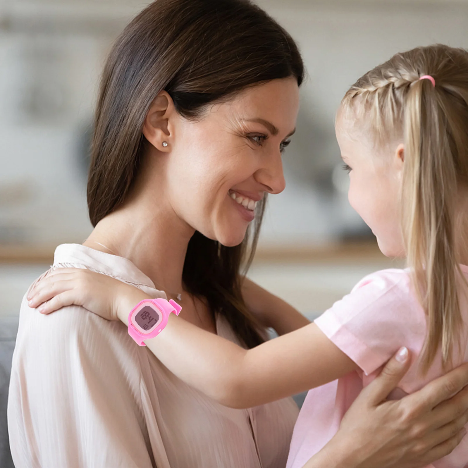 Orologio elettronico colorato Orologio da polso sportivo con cronometro impermeabile rosa Orologio digitale sportivo in silicone per uomo donna