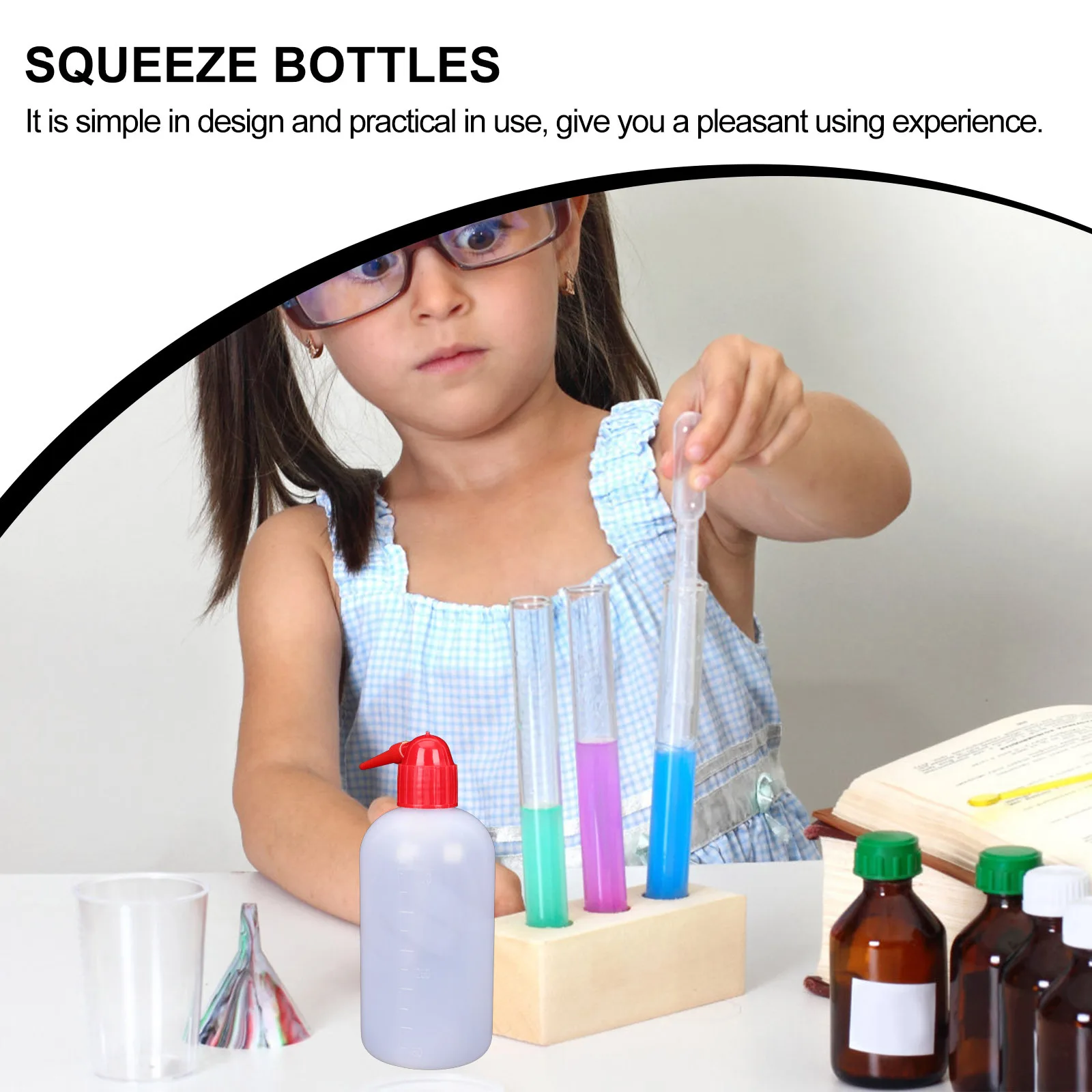 

2 Pcs Wash Bottle Cleaning Watering Can Bottles with Nozzles Plastic Squeeze Spray