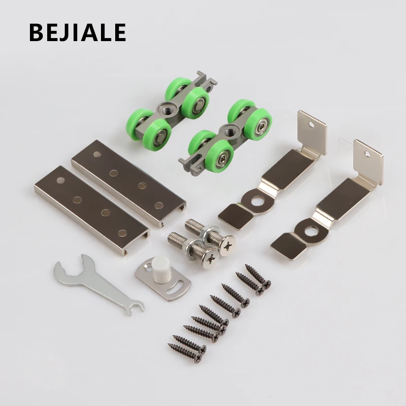 BEJIALE Sliding Door Pulley Sliding Door Pulley Silent Wooden Door Track Pulley Kitchen Balcony Inclined Plane Pulley