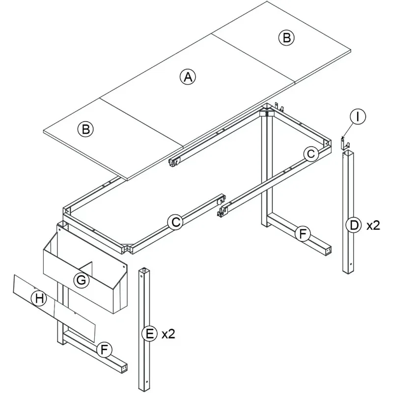 Mesa de Computador com Bolsa de Armazenamento e Gancho, Cor Sândalo Preto, Industrial, Home Office Moderno, Painel de 2 Cores, 71"