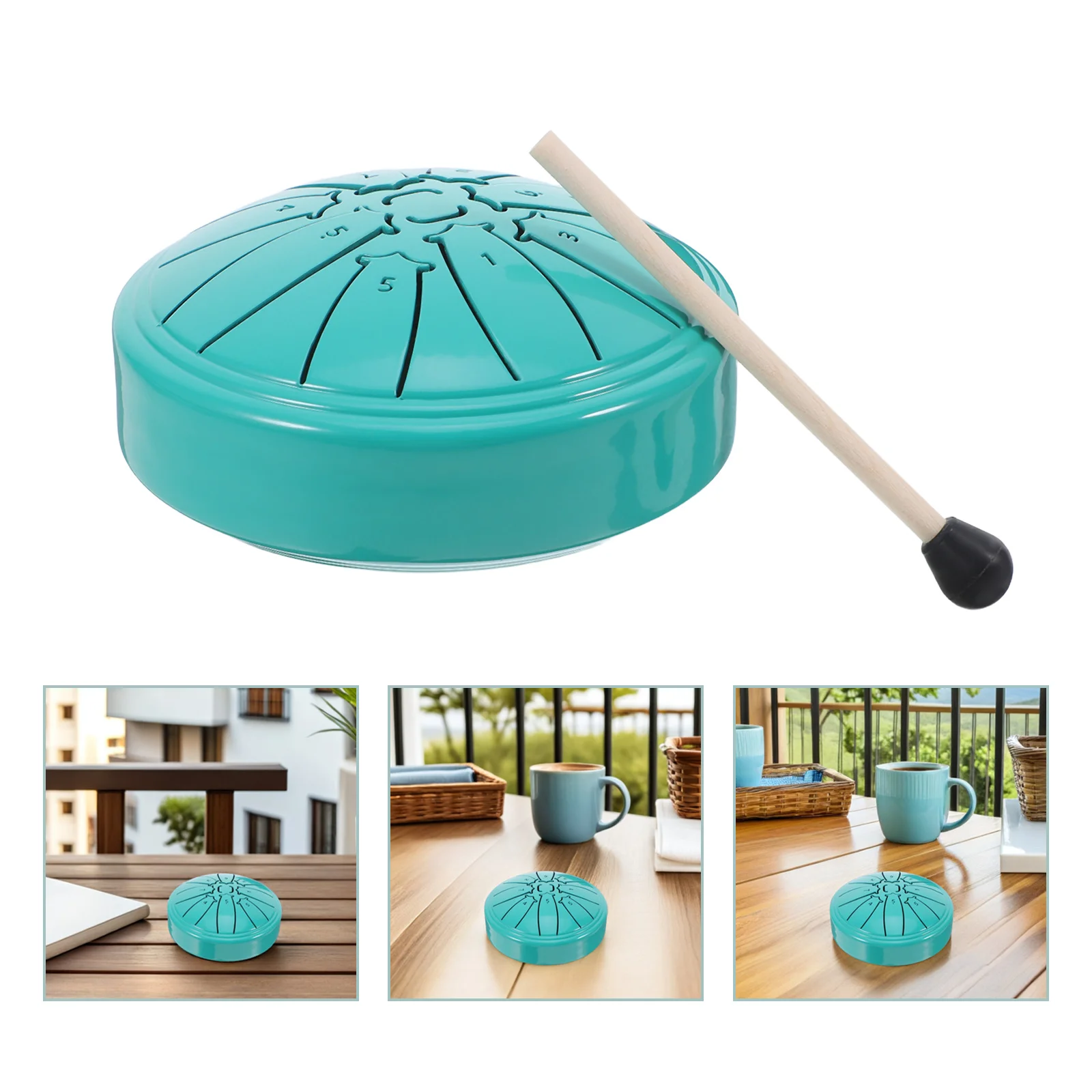 

Rain Chime Drum 4 Inch Sleek Appearance Durable Material Suitable for All Ages Musical Enthusiasts and Beginners