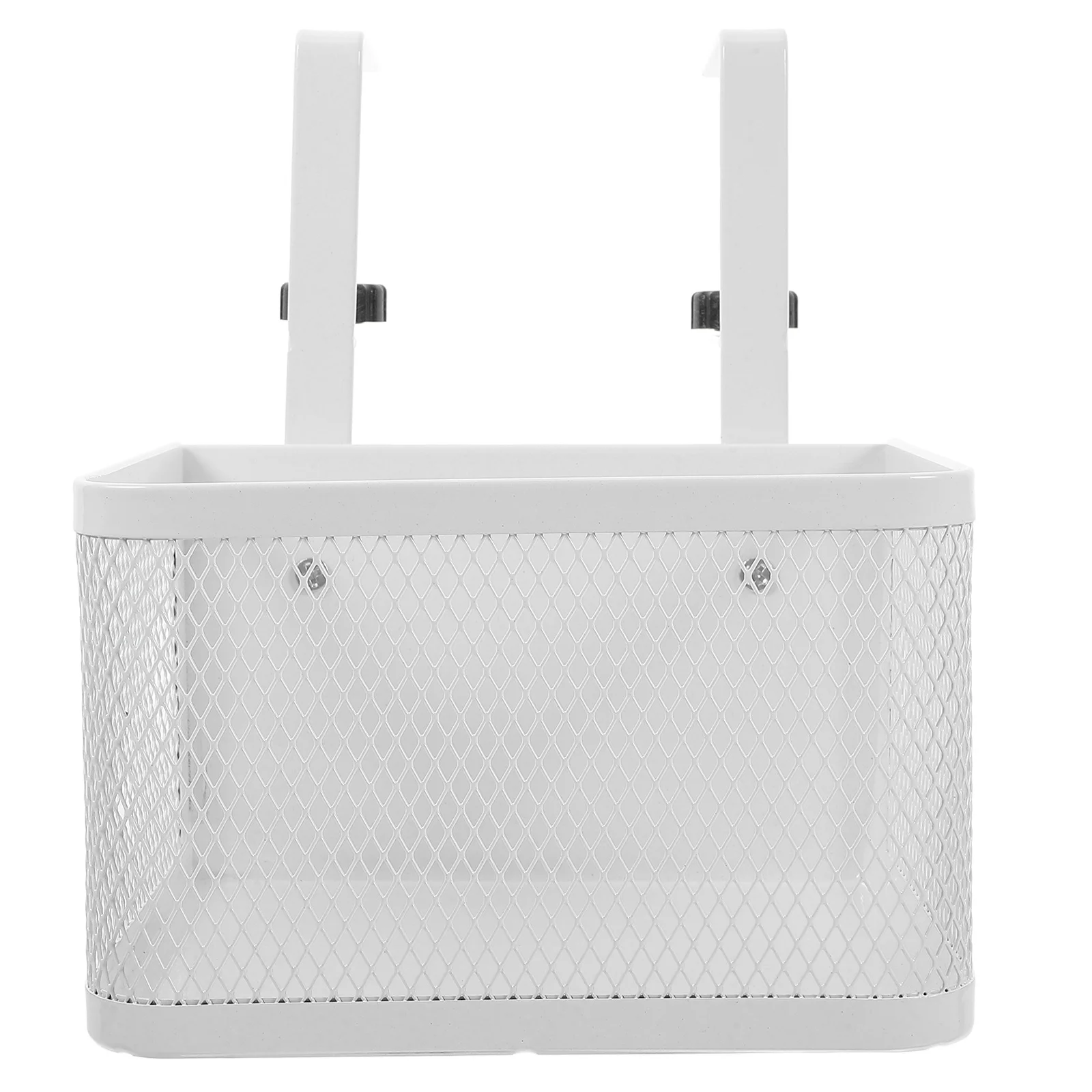 

Clamp-On Organizer 12.6 Inch Under Desk Storage Basket Heavy Duty Carbon Steel Clamp No Drill For Cables Phones Remote