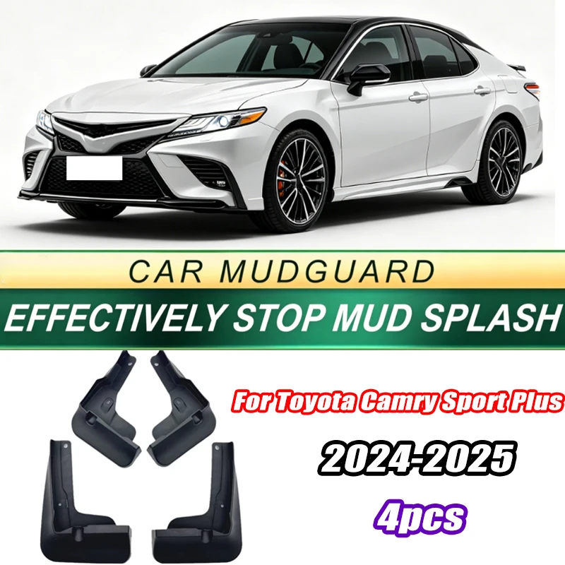 For Toyota Camry Sport Plus 2024-2025 Model 4PCS Front Rear Mud Flaps Splash Guards Fender Mudguards Auto Accessories