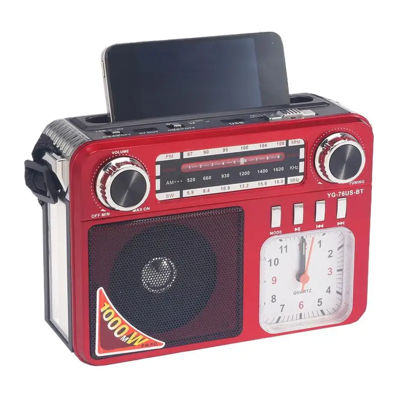 

Camping Radio Flashlight Radio Cell Phone Charger Speaker Flashlight Rechargeable For Family Backup Learning Outdoor Travel