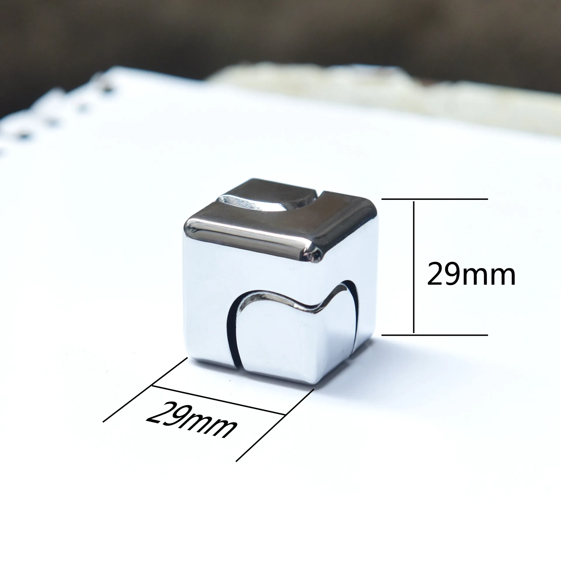 الملونة تململ سبينر المكعب السحري المعادن الغزل العلوي حلقة رئيسية تململ لعبة سطح المكتب لعبة لتخفيف الضغط مكعب لانهائي هدايا الكبار #3