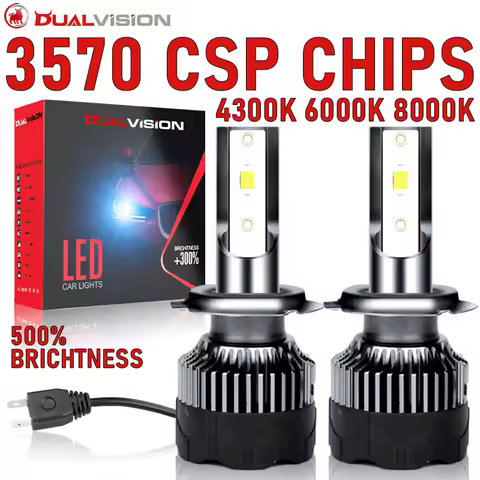 H4 LED Headlights 3570 CSP H7 H11 H1 H8 H3 880 881 H27 9007 9008 H13 9012 HIR2 9005 9006 HB3 HB4 H9 4300K 6000K 8000K Fog Lamps
