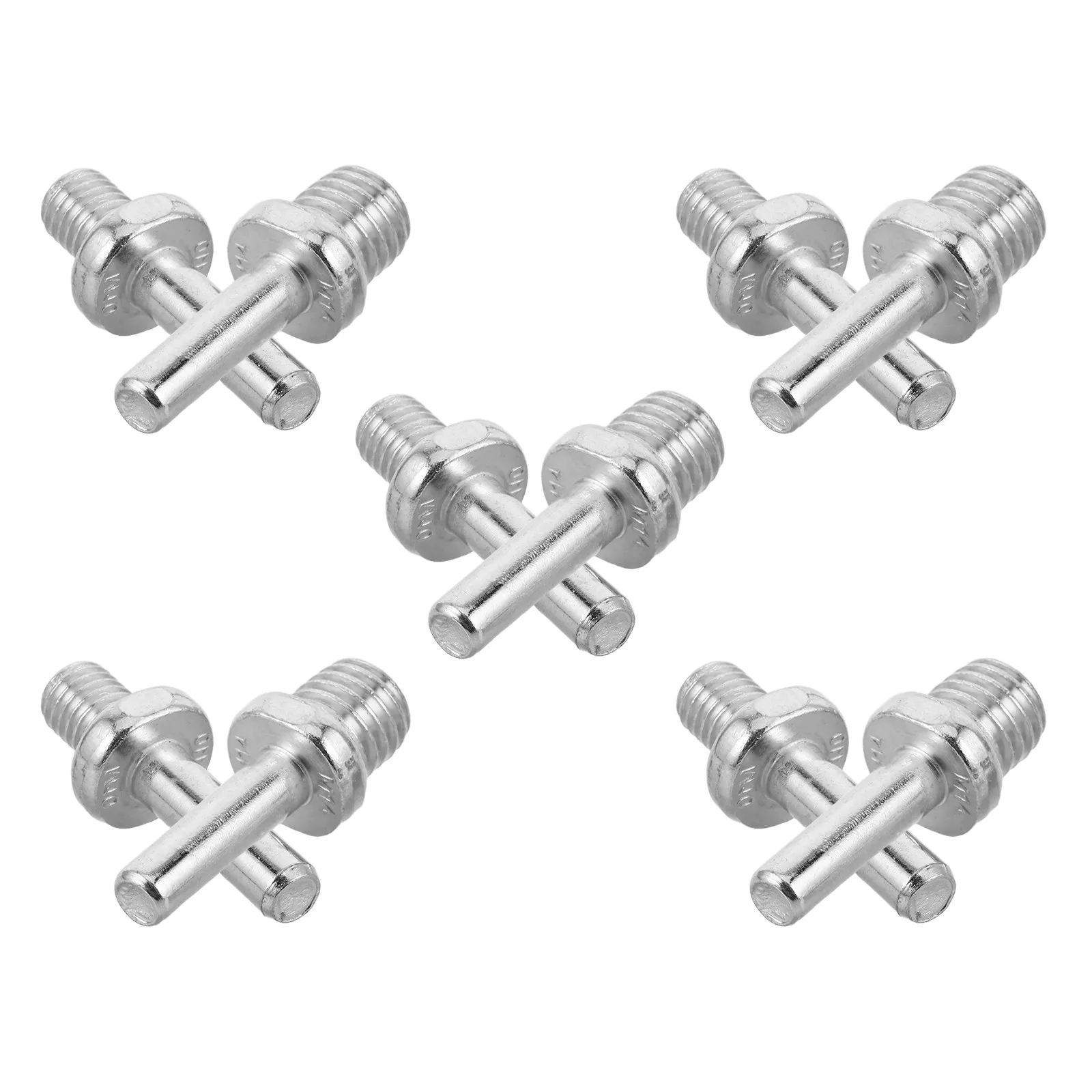 10Pcs Connecting Rod Angle Grinder Adapter Heavy Duty Metal Drill to Polisher Converter Secure Screw Shaft for Car Polishing