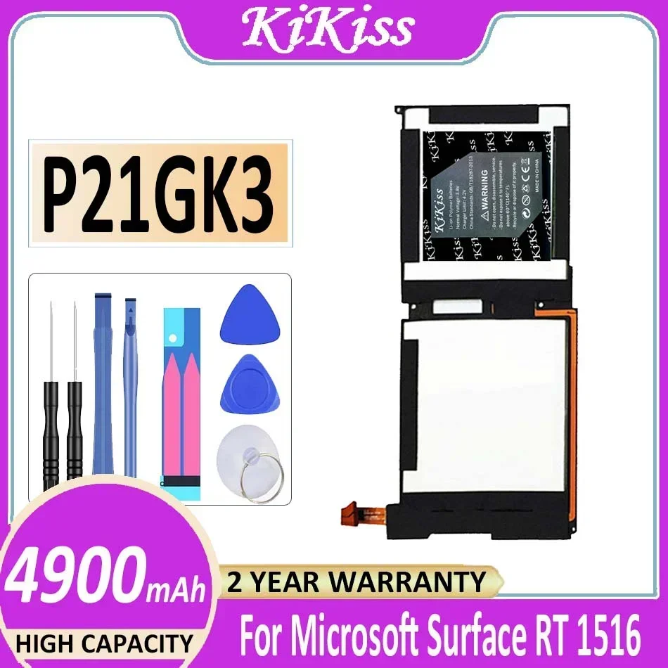 

Аккумулятор KiKiss P21GK3 4900 мАч для Microsoft Surface RT 1516 21CP4/106/96, сменная батарея 7,4 В