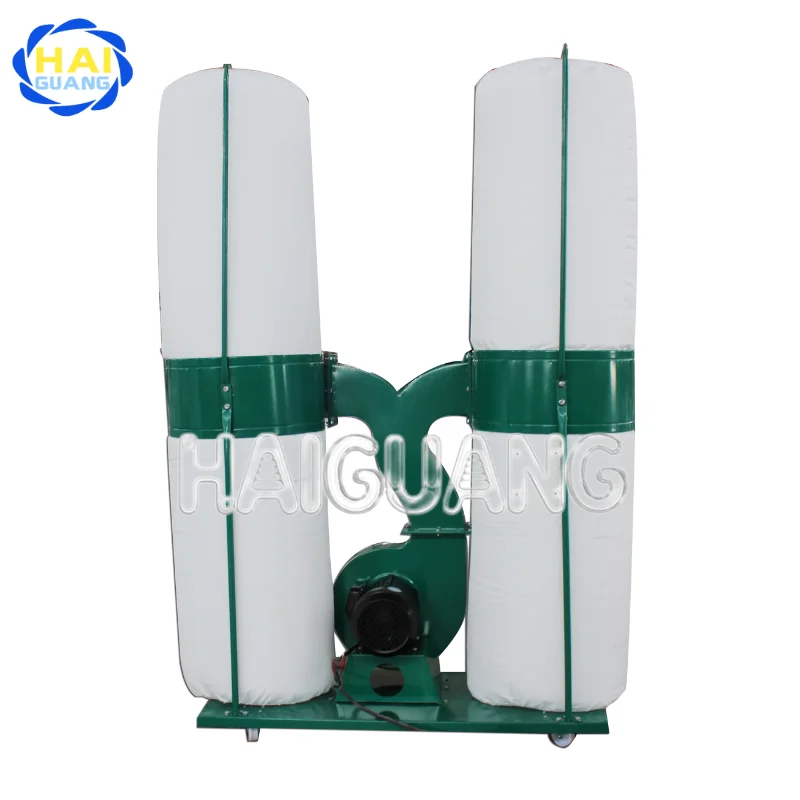 Mobile Industrial Woodworking Dust Collector with Collection Cloth Bags, Powerful High Efficiency Carpentry Cleaning Tools