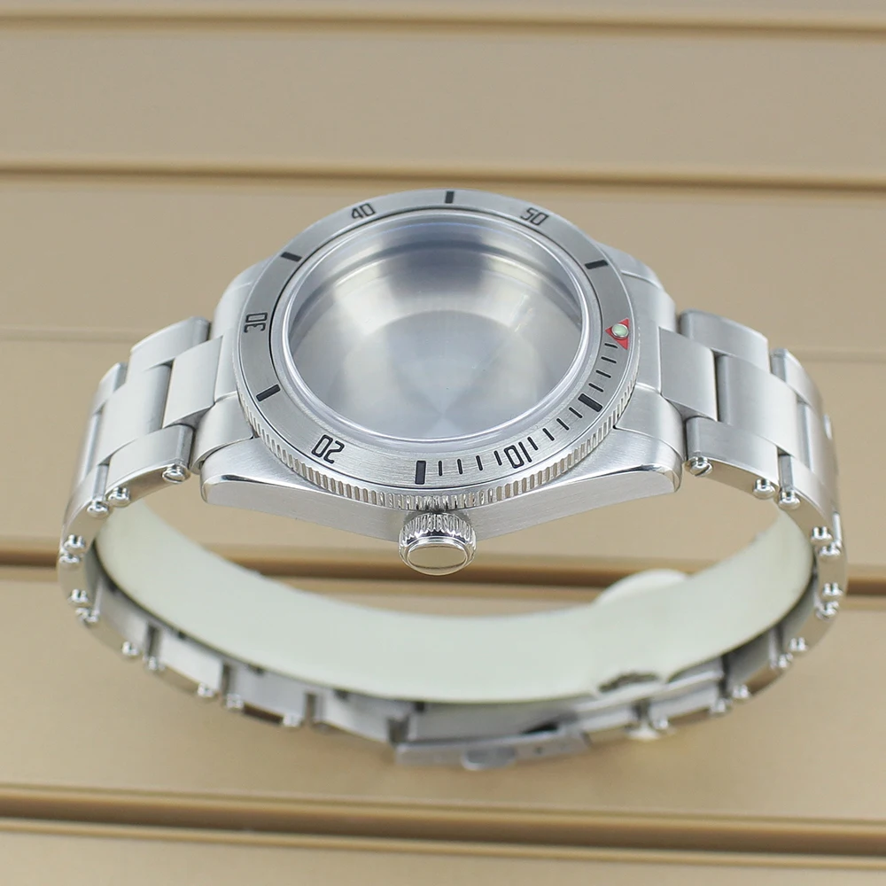 

38.8mm Watch Case 20mm Bracelet Steel Bezel Sapphire Crystal For Seiko NH35 NH36 NH34 NH38 Vintage watch accessories 28.5mm Dial