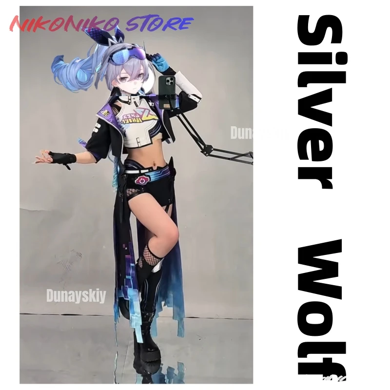 

Silver Wolf New Form Cosplay Costume Game Honkai：Star Rail Uniform Halloween Party For Women Men Carnival Props