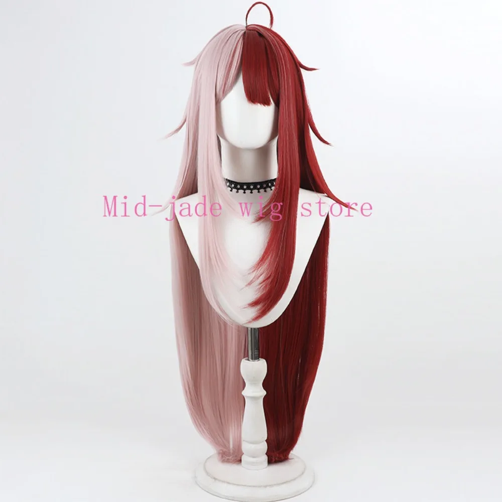 Akubi Cosplay Wig Realistic Scalp Two Color Spliced Hairpiece for Character Theme Event
