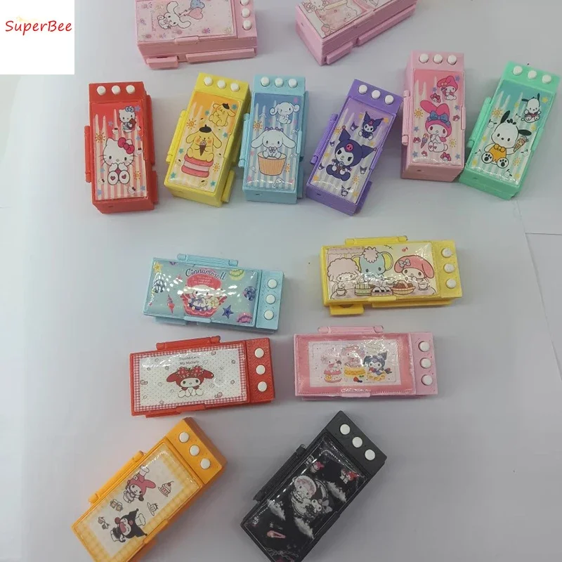 Dollhouse Miniature School Supplies Mini Simulation Multi-function Pencil Case/pencil Case Furniture Decoration Accessories