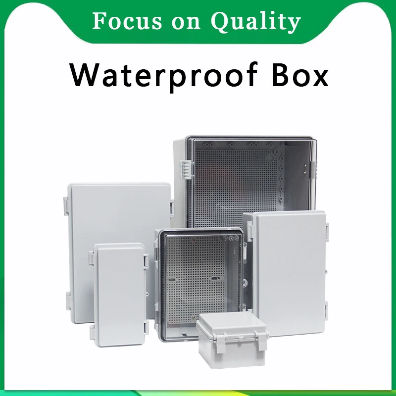 IP66 Waterproof Gray/Transparent Cover Enclosure Junction Box ABS Plastic outdoor waterproof electrical boxjunction box