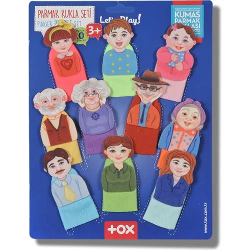 Tox 300075 Family Finger Puppet Set 10'lu