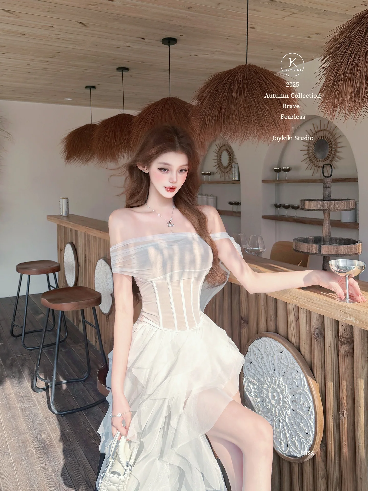 

Новая летняя футболка JOYKIKI Gentle Date с мягким кроем и мягким плечевым вырезом, из мягкой ткани, для комфортной носки, приталенная, для девушек