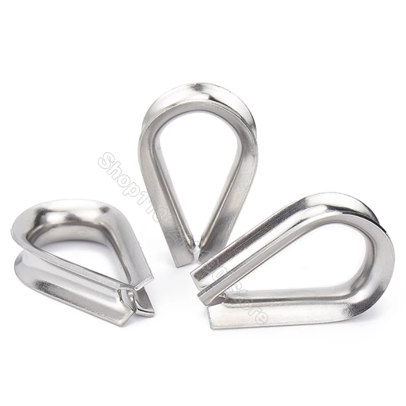 1–5 Stück M1,5 M2 M3 M4-M16 304 Edelstahl Fingerhüte Ringklemme Kabel Drahtseilklemme Schutzhülle Fingerhüte Rigging Klemme