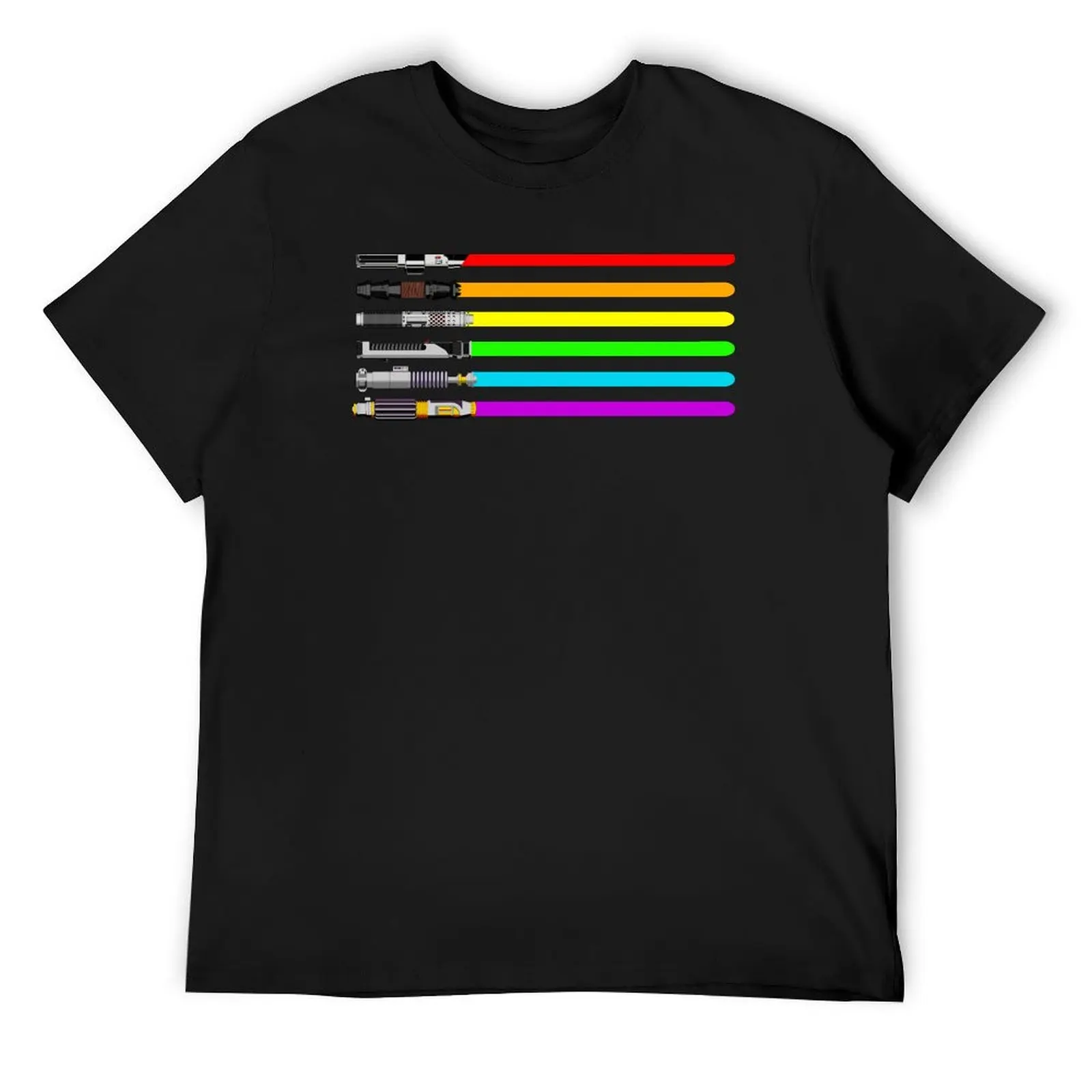 

Lightsaber Rainbow T-Shirt clothes korean fashion summer clothes luxury designer shirts graphic tee men