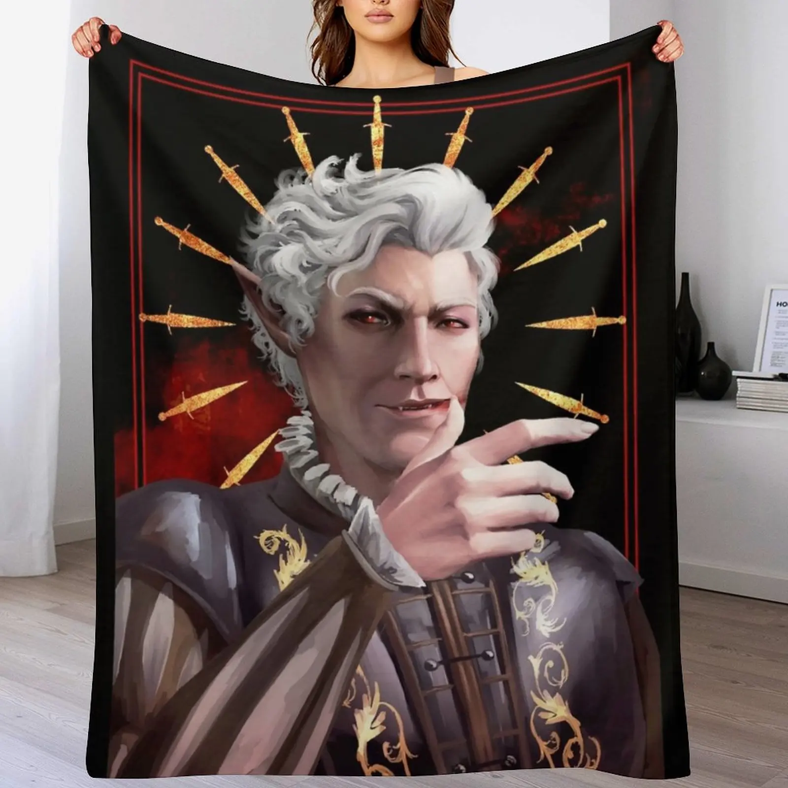 

Astarion Throw Blanket Anti Shedding Soft Fuzzy Blanket for Home
