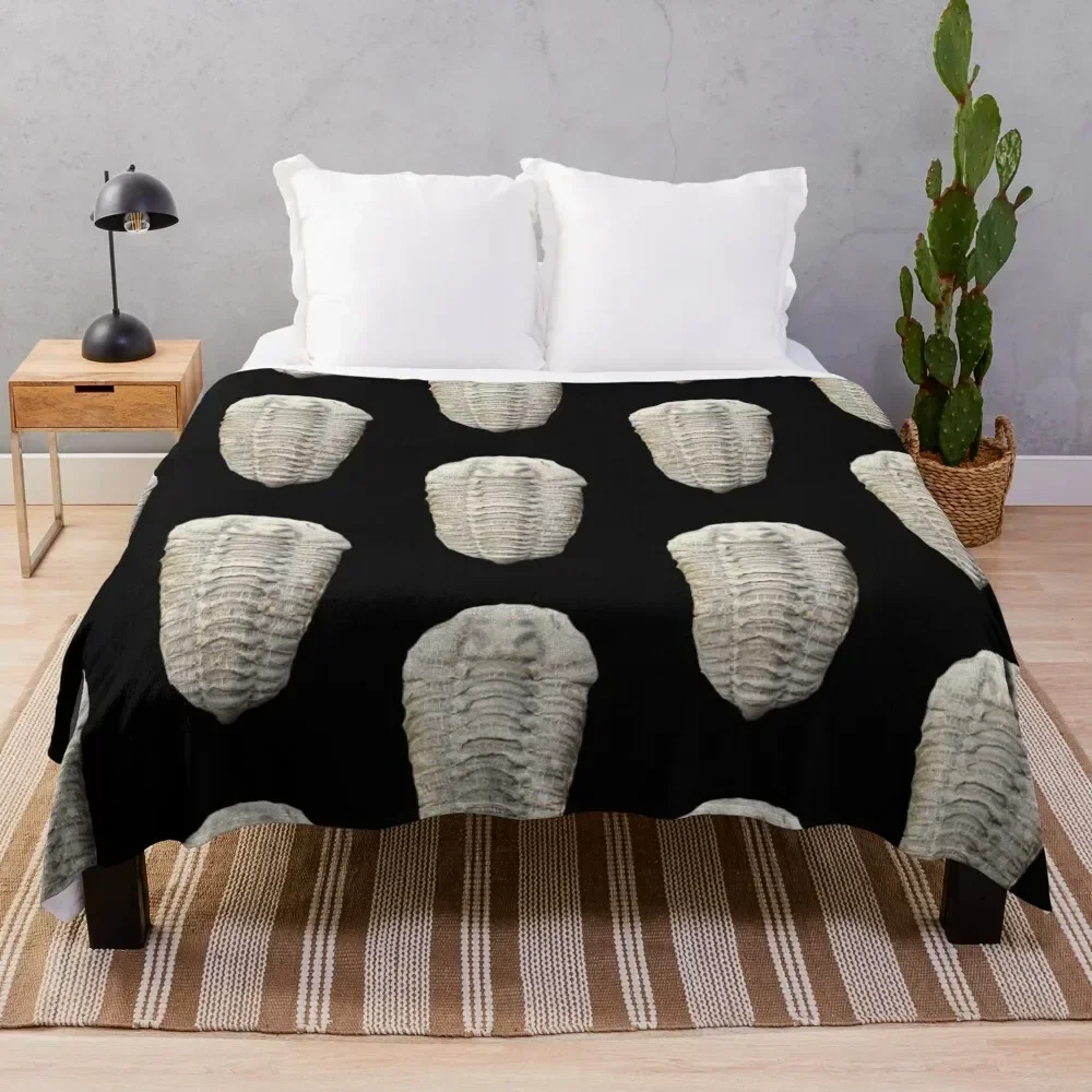 

Trilobite- Fossil Throw Blanket Plush Fuzzy Cozy Blanket for Couch Sofa